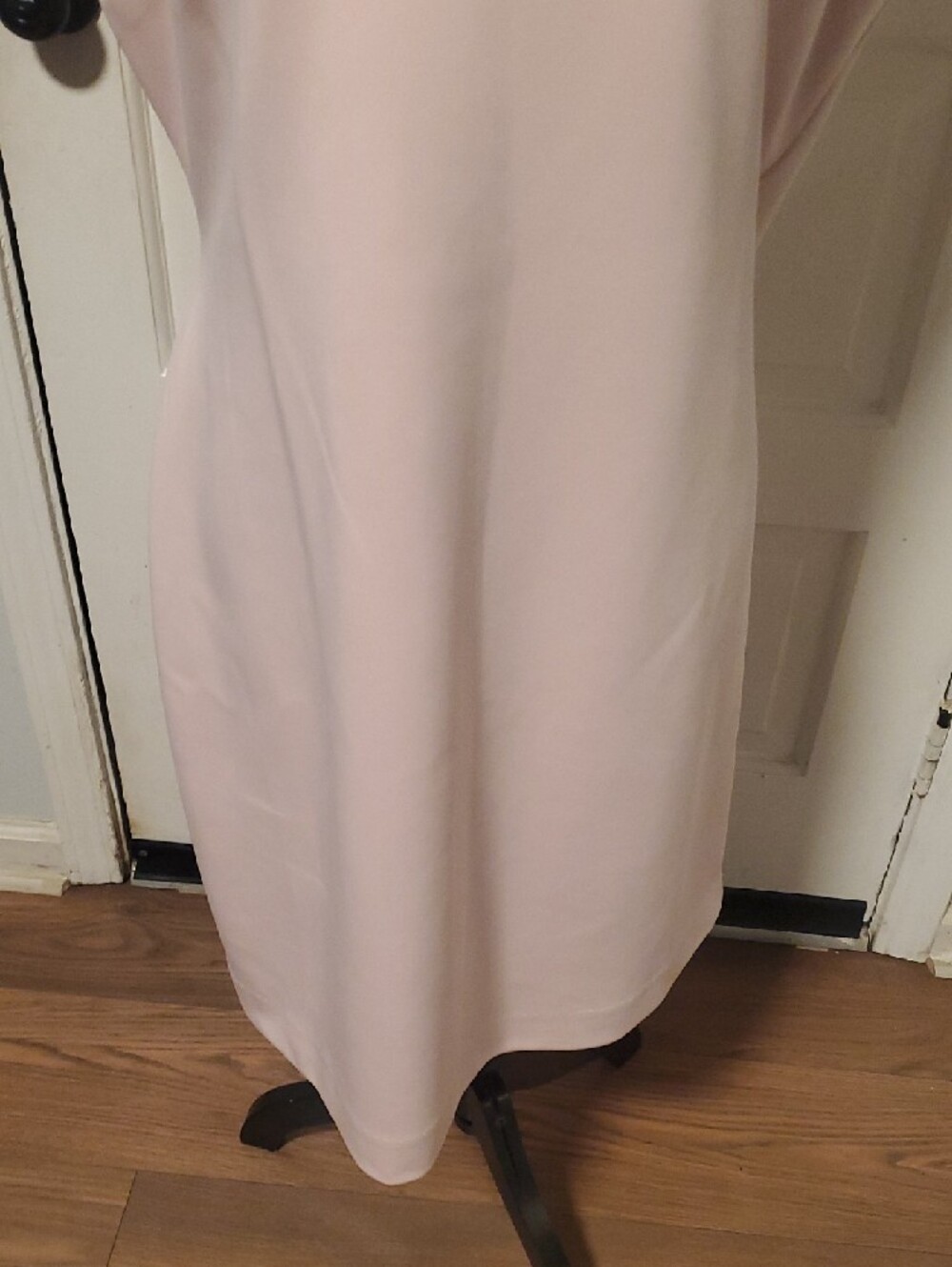 Ivanka Trump Blush Pink Sleeveless Midi Dress with Embroidered White Collar - Picture 4 of 9